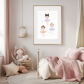 Load image into Gallery viewer, Kids Room Wall Art Set | Neutral Nursery Digital Prints | Ballerina, Animal & Sunshine Collection | Instant Download Decor